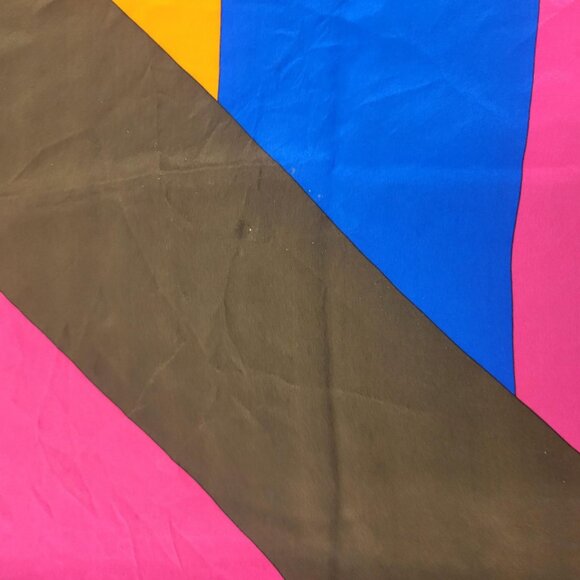 YSL, multi color silk, 35" x 35" scarf - Picture 5 of 6